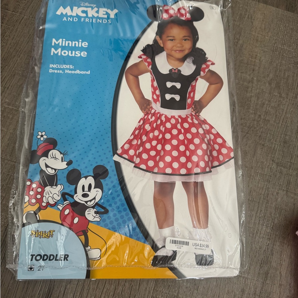 Disney Minnie Mouse Red Polka Dot Dress for Toddlers